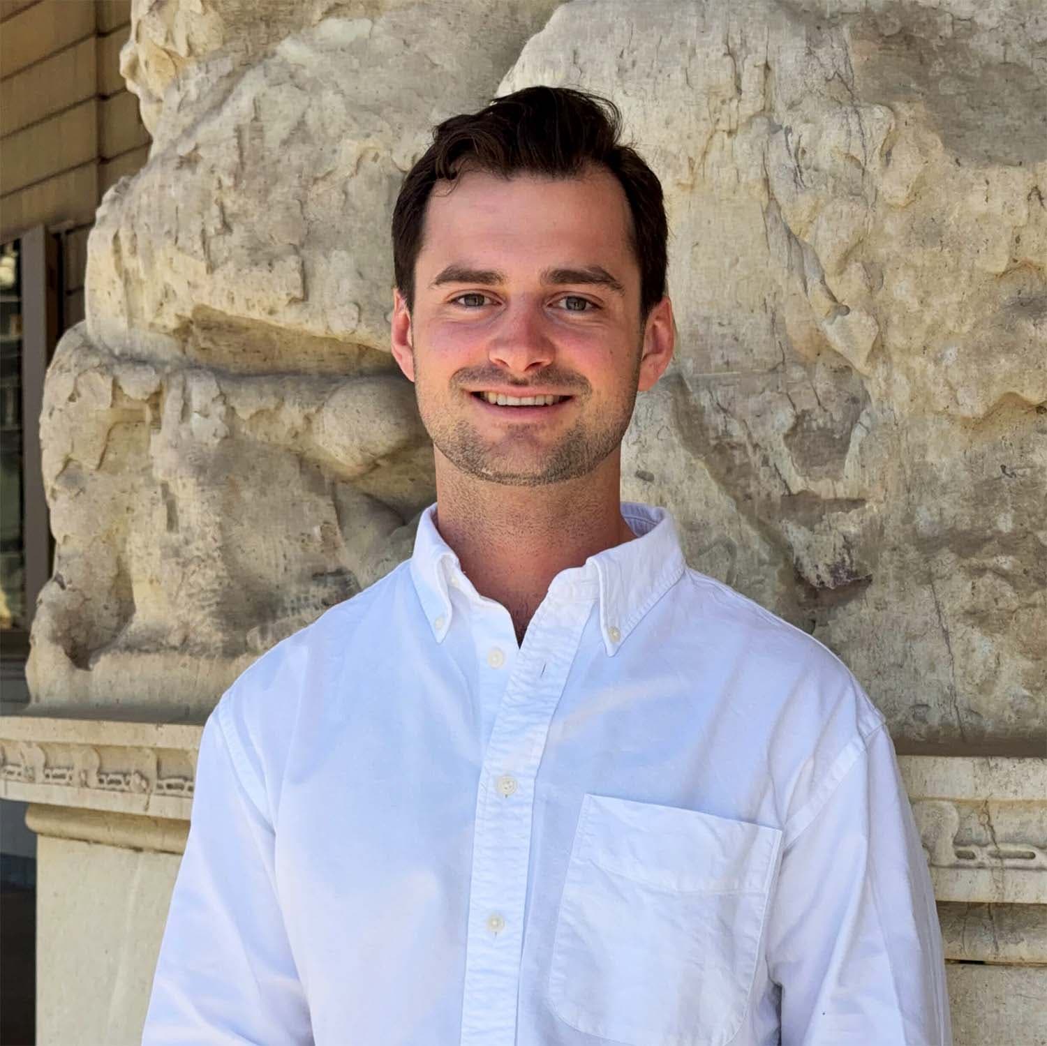 Portrait of Fredrik Butler, a member of Nordiska's Real estate finance team.